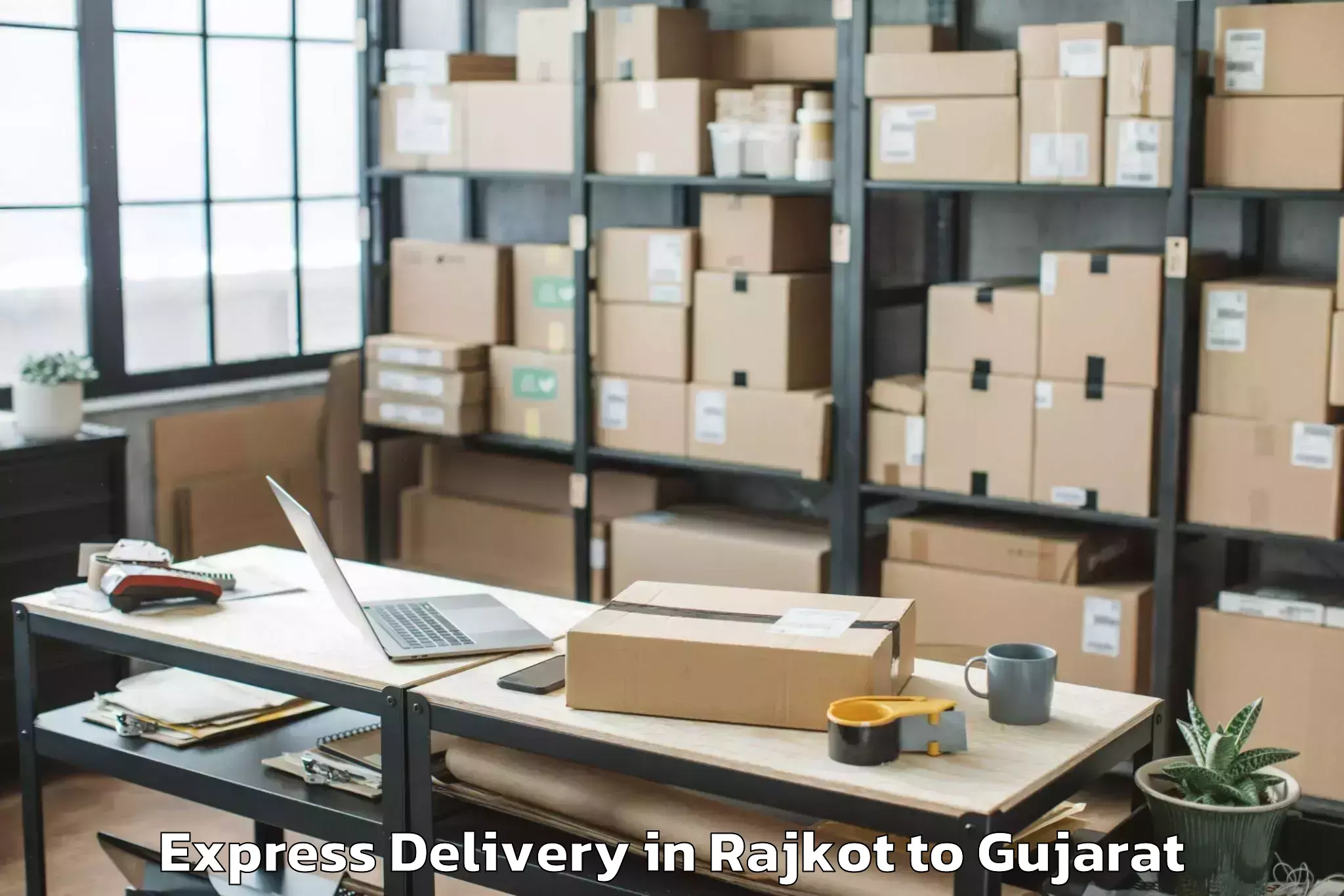 Rajkot to Kadana Express Delivery